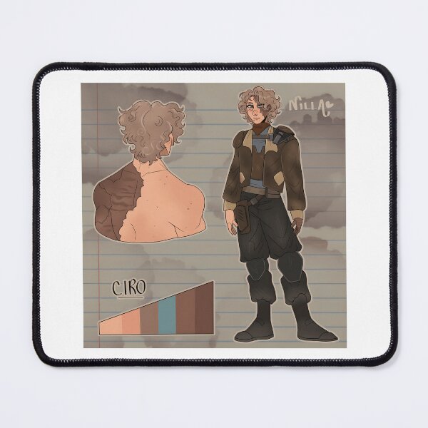 Item preview, Curly-Haired Character with Shoulder Armor and Scars designed and sold by J-Mindful.