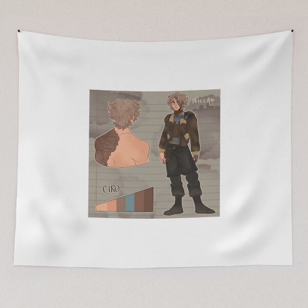 Item preview, Curly-Haired Character with Shoulder Armor and Scars designed and sold by J-Mindful.