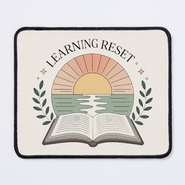 Item preview, Learning Reset Sunrise Book Emblem designed and sold by TrendMorphic.