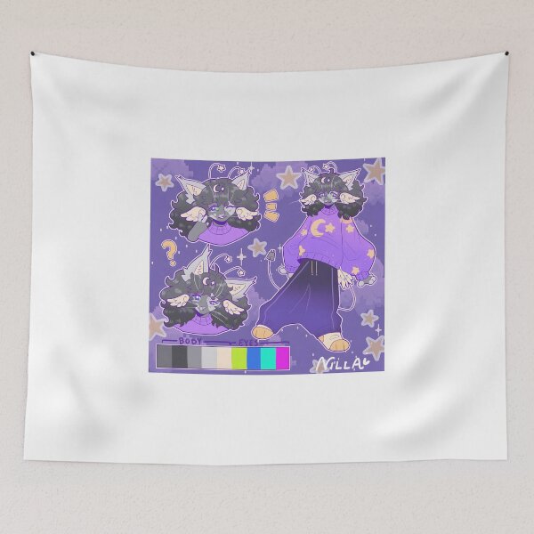 Item preview, Cosmic Anthro Cat Character with Starry Sweater designed and sold by J-Mindful.