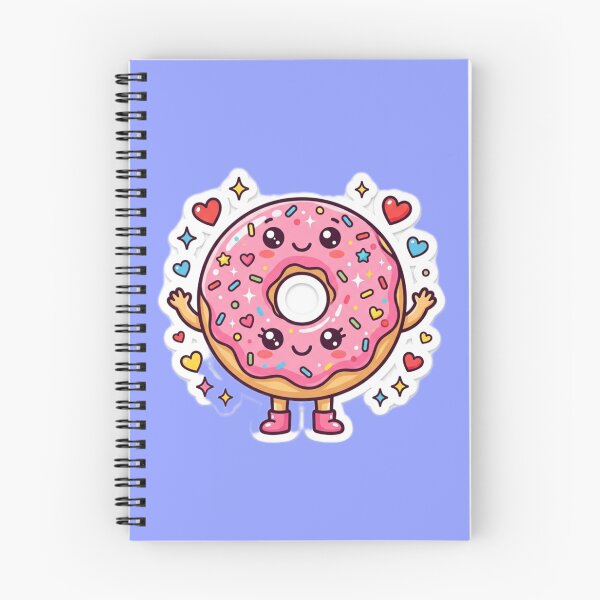 Item preview, Cute Kawaii Donut Sticker — Sweet Pink Glaze & Sprinkles Illustration designed and sold by Tinydoodlenest .