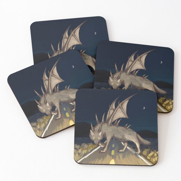 Item preview, Nighttime Winged Wolf with Spikes designed and sold by J-Mindful.