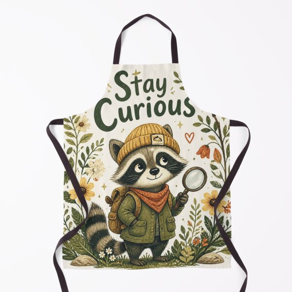 Item preview, Stay Curious Cute Raccoon Nature Explore designed and sold by goodFather4ever.
