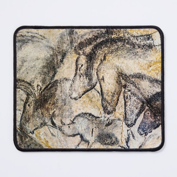 Item preview, Poster Chauvet Horses Aurochs and Rhinoceros Painting designed and sold by ColemanOlmos.