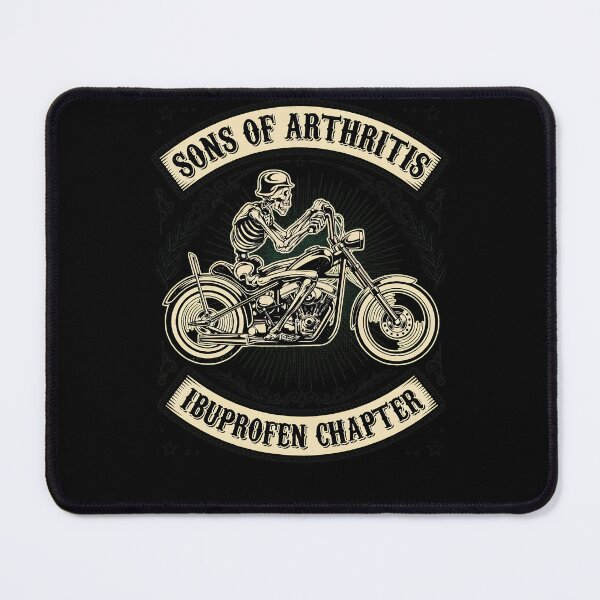 Item preview, Biker Skeleton Motorcycle Outlaw designed and sold by StrawberHamster.
