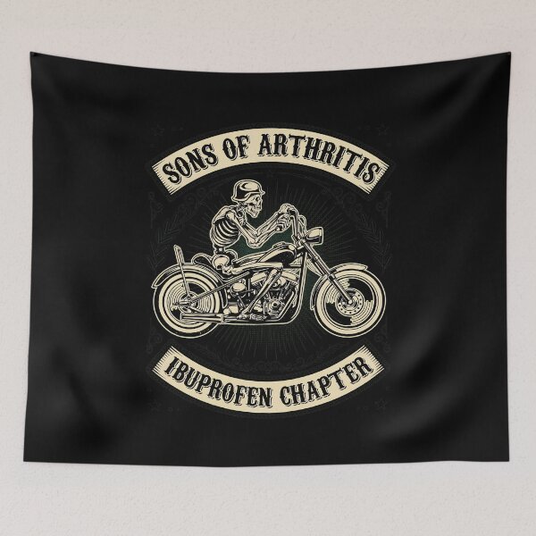 Item preview,  Biker Skeleton Motorcycle Outlaw designed and sold by StrawberHamster.