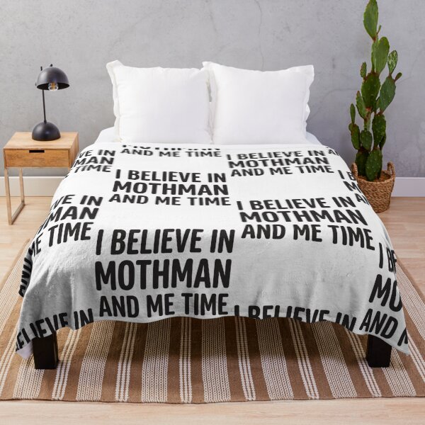 Item preview, I Believe In Mothman And Me Time Funny Cryptid Introvert Quote designed and sold by raedattia.