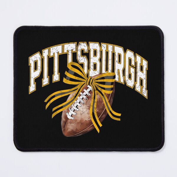 Item preview, Pittsburgh Football Black and Gold Bow Game Day Graphic designed and sold by MaryGolde33590.