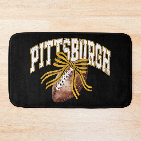 Item preview, Pittsburgh Football Black and Gold Bow Game Day Graphic designed and sold by MaryGolde33590.