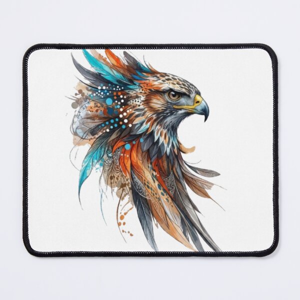 Item preview, Majestic Eagle Abstract Watercolor - Vibrant Bird of Prey Portrait Art designed and sold by Sticker Art Shop.