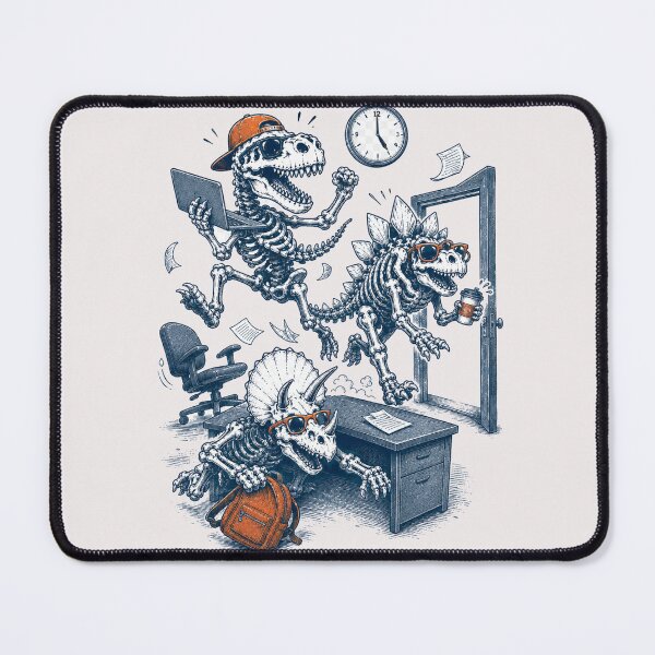 Item preview, Friday 4:59 PM Dinosaur Office Escape designed and sold by zhivago1980.