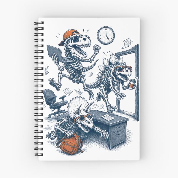 Item preview, Friday 4:59 PM Dinosaur Office Escape designed and sold by zhivago1980.