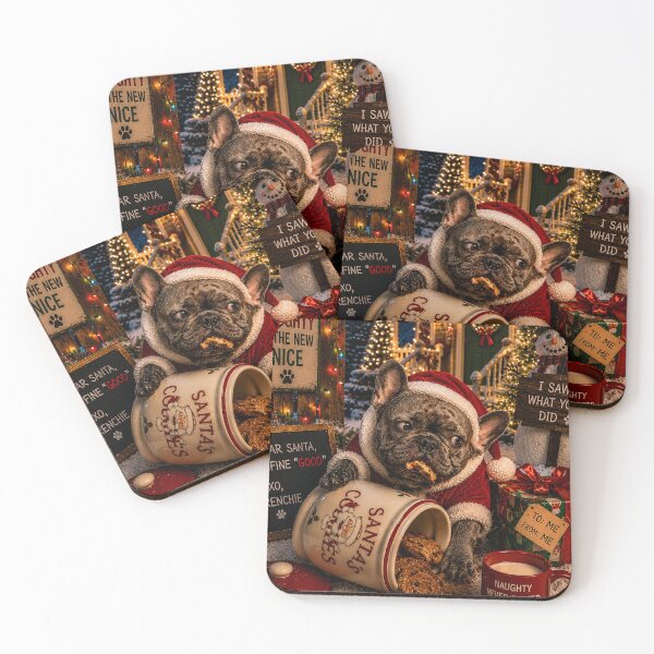 Item preview, Christmas French Bulldog – Naughty Is the New Nice designed and sold by FrenchiesMoneyEaters.