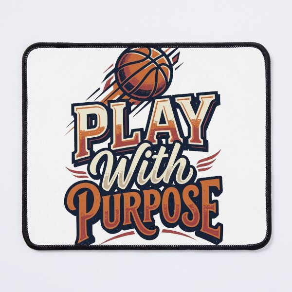 Item preview, Play With Purpose – Vintage Basketball Typography Design designed and sold by @SHINTOSARTSTORE.