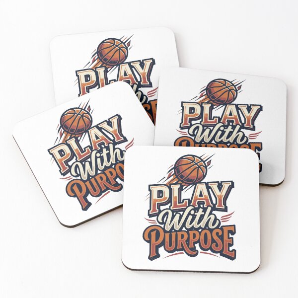 Item preview, Play With Purpose – Vintage Basketball Typography Design designed and sold by @SHINTOSARTSTORE.