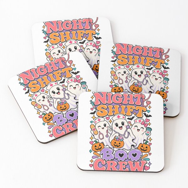 Item preview, Night Shift Boo Crew Nurse Ghosts designed and sold by KireVeronica.