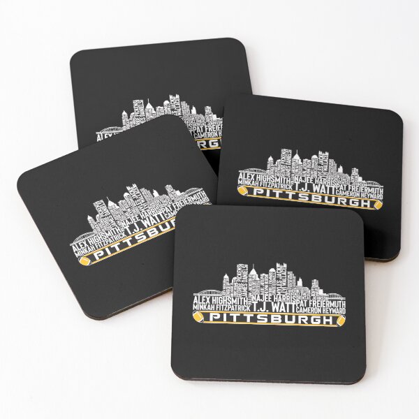 Item preview, Pittsburgh Football Skyline Player Names Typography Graphic designed and sold by BrittneyM90491.