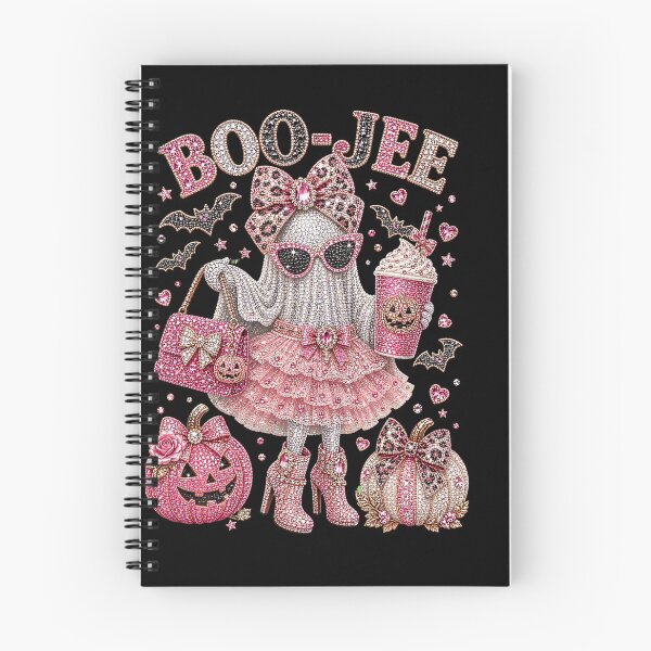 Item preview, Pink Boo Jee Leopard Bow Halloween Ghost designed and sold by HaytamShop.