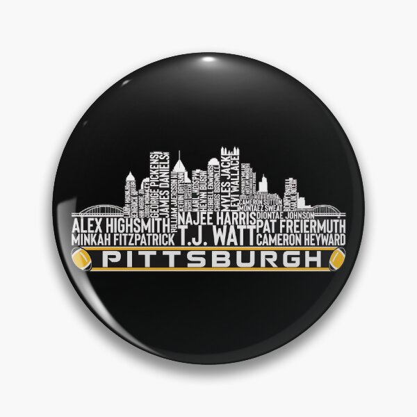 Item preview, Pittsburgh Football Skyline Player Names Typography Graphic designed and sold by BrittneyM90491.