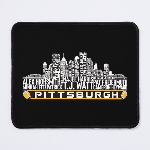 Item preview, Pittsburgh Football Skyline Player Names Typography Graphic designed and sold by BrittneyM90491.