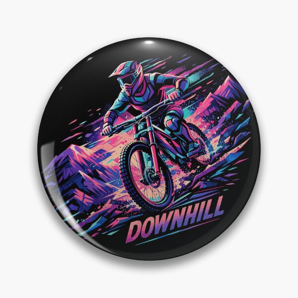 Item preview, Downhill MTB: Abstract mountain bike mountains designed and sold by Pineapple-Tree.