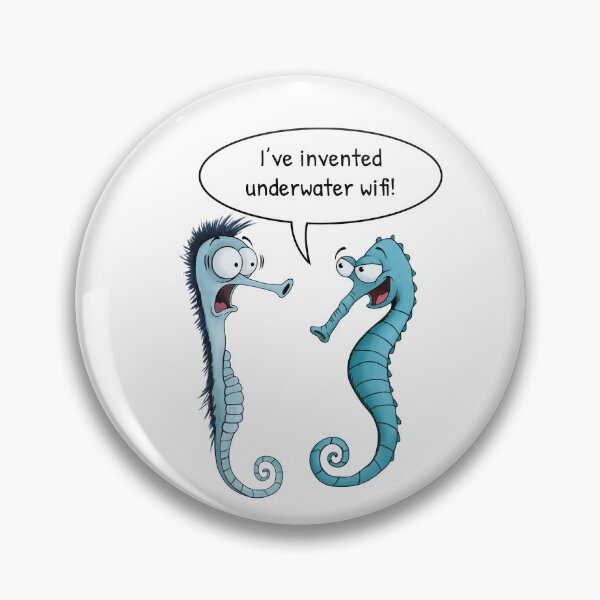 Item preview, Underwater WiFi Seahorse – Funny WiFi Gift designed and sold by FMproject.