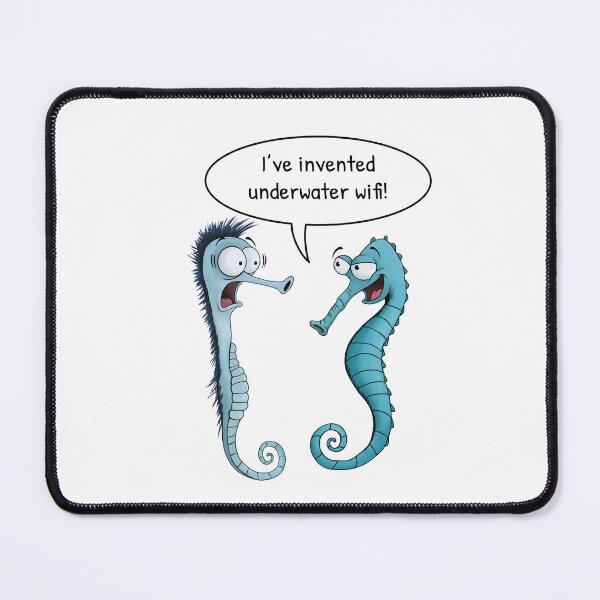 Item preview, Underwater WiFi Seahorse – Funny WiFi Gift designed and sold by FMproject.