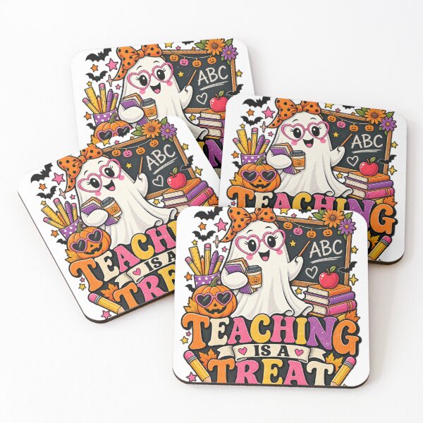 Item preview, Teaching Is a Treat Halloween Ghost Teacher designed and sold by KireVeronica.