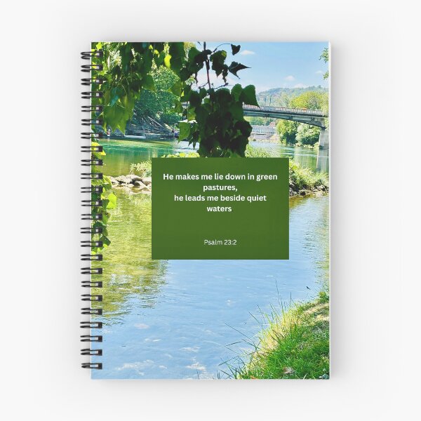 Item preview, Psalm 23 river background  designed and sold by happytraveller1.