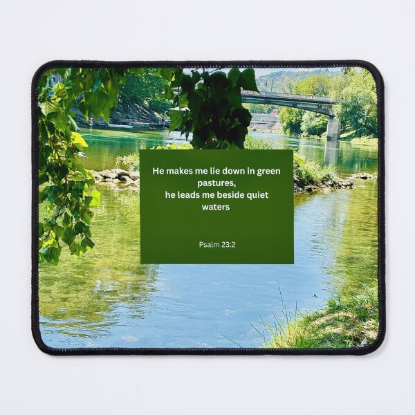 Item preview, Psalm 23 river background  designed and sold by happytraveller1.