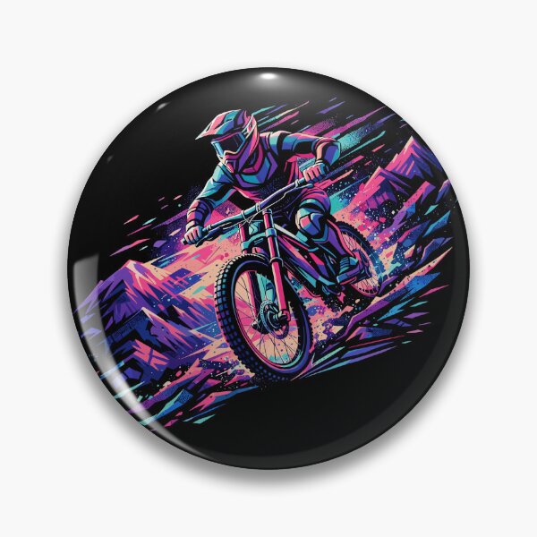 Item preview, Downhill MTB: Abstract mountain bike mountains designed and sold by Pineapple-Tree.