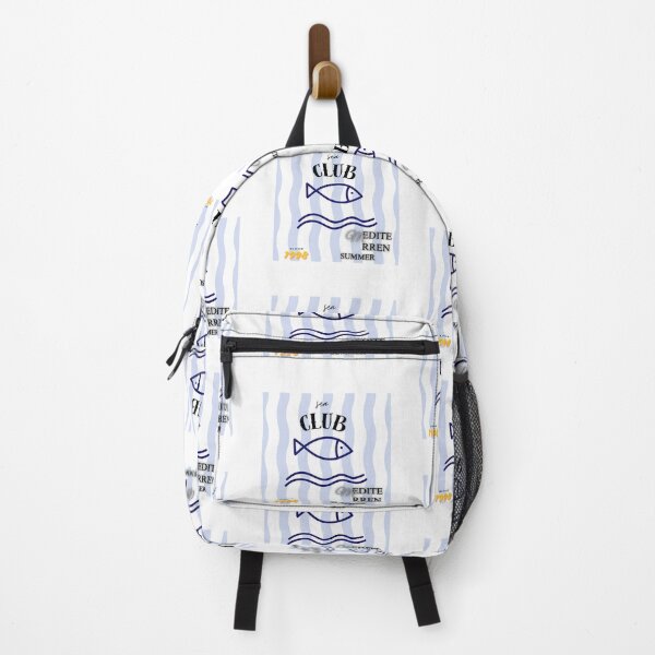 Item preview, Vintage Mediterranean Sea Club Summer Fish Design designed and sold by NourArtCorner.