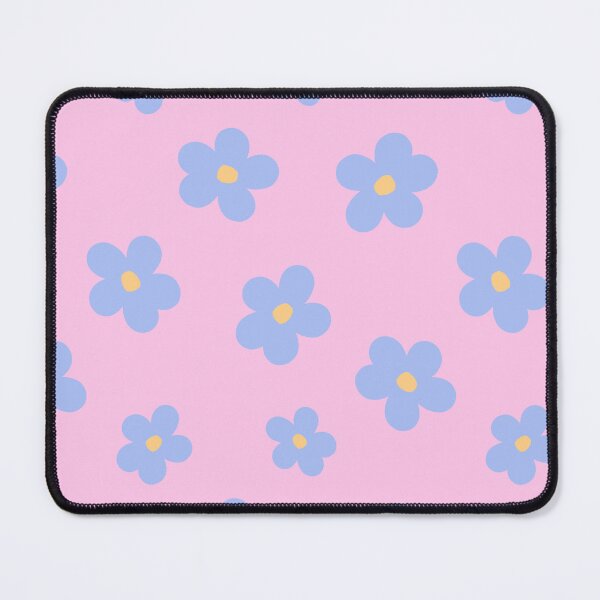 Item preview, Retro Pastel Blue Flower Pattern designed and sold by jianina-alondra.