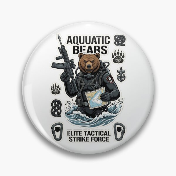 Item preview, Aquatic Bears Elite Tactical Strike Force Combat Scuba Bear designed and sold by carestazafeli.