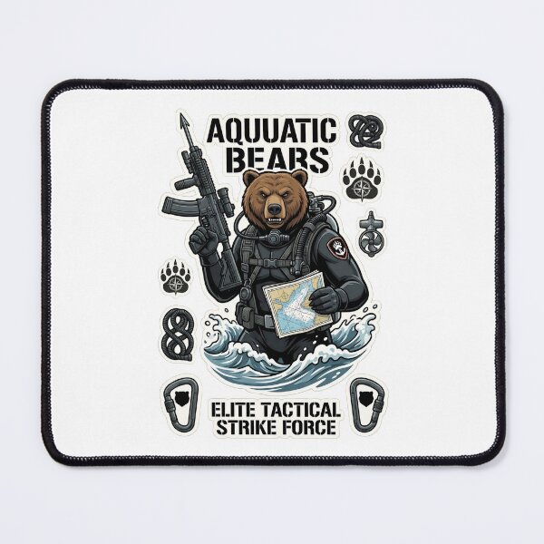 Item preview, Aquatic Bears Elite Tactical Strike Force Combat Scuba Bear designed and sold by carestazafeli.