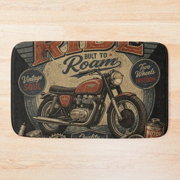 Item preview, Born To Ride Vintage Motorcycle Biker Retro Art designed and sold by goodFather4ever.