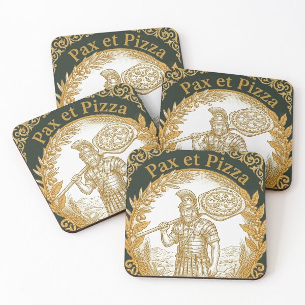 Item preview,  Pax et Pizza - Antique Woodcut Engraving designed and sold by codex antique.