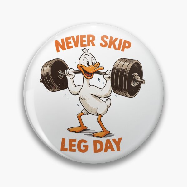 Artikelvorschau, Never Skip Leg Day – Fitness Gans Kniebeugen entworfen und verkauft von Pineapple-Tree.