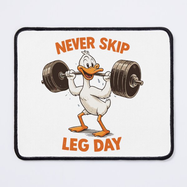 Item preview, Never Skip Leg Day – Fitness Goose Squats designed and sold by Pineapple-Tree.