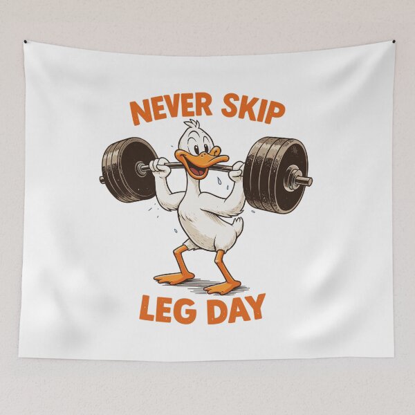 Item preview, Never Skip Leg Day – Fitness Goose Squats designed and sold by Pineapple-Tree.