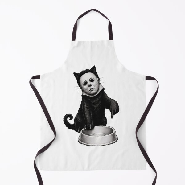 Item preview, Creepy Black Cat Wearing Mysterious White Mask Art designed and sold by KurtKrueg88967.