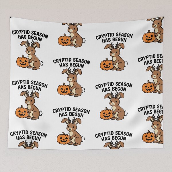 Item preview, Cryptid Season Has Begun Cute Jackalope Pumpkin Funny Fall Cryptozoology designed and sold by raedattia.