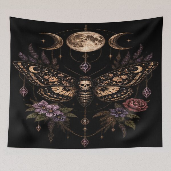 Item preview, Mystical Skull Moth designed and sold by Losthope Creations.