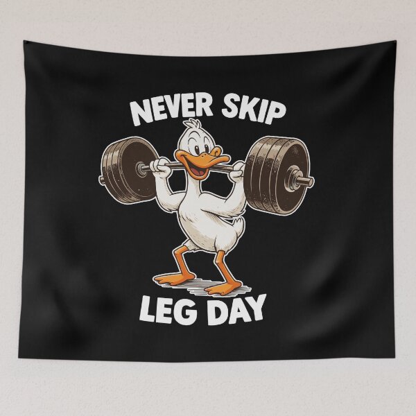 Item preview, Never Skip Leg Day – Fitness Goose Squats designed and sold by Pineapple-Tree.
