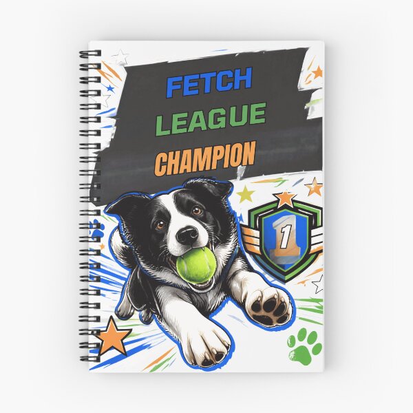 Item preview, Fetch League Champion Hund mit Ball designed and sold by Paw-and-Purr.