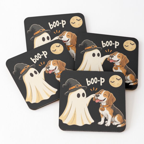 Item preview, Boo-p Cute Ghost Booping Beagle Dog Nose Funny Halloween Pet designed and sold by haitrieuic96.
