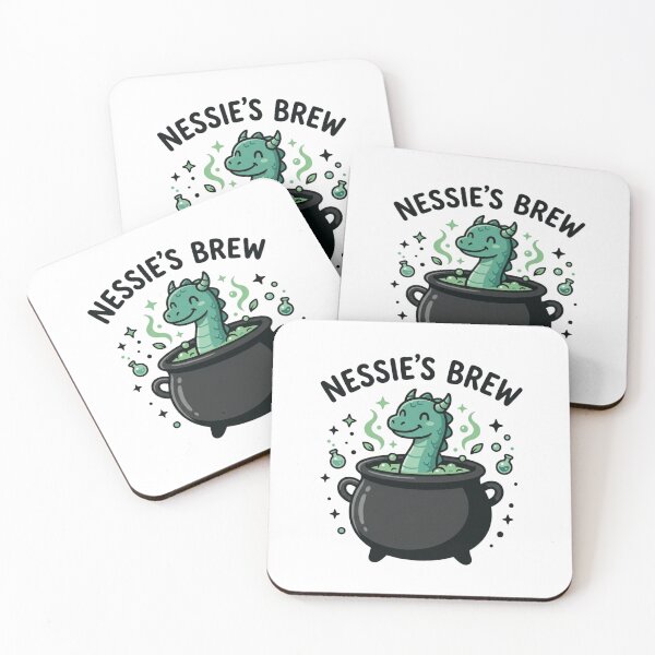 Item preview, Nessies Brew Cute Loch Ness Monster Cauldron Magic Potion Cryptid designed and sold by raedattia.