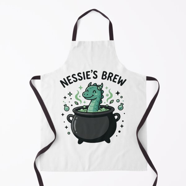 Item preview, Nessies Brew Cute Loch Ness Monster Cauldron Magic Potion Cryptid designed and sold by raedattia.