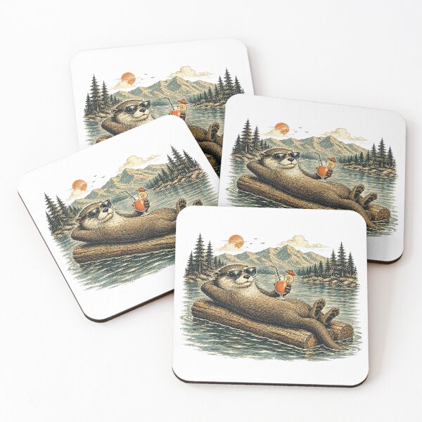 Item preview, Chill Otter Lake Vacation Adventure designed and sold by drawlinershop.