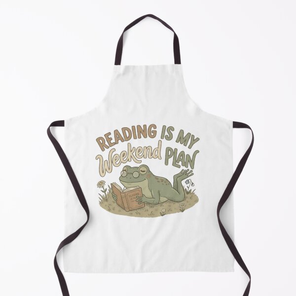 Item preview, Reading Is My Weekend Plan – Cozy Frog Book Lover designed and sold by MD Sweet.